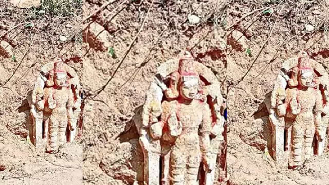 ಆಂಧ್ರದಲ್ಲಿ ರೈತನ ಹೊಲದಲ್ಲಿ ಉಳುವಾಗ ಪ್ರಾಚೀನ ಕಾಲದ ವಿಷ್ಣು ವಿಗ್ರಹ ಪತ್ತೆ ಆಂಧ್ರದಲ್ಲಿ ರೈತನ ಹೊಲದಲ್ಲಿ ಉಳುವಾಗ ಪ್ರಾಚೀನ ಕಾಲದ ವಿಷ್ಣು ವಿಗ್ರಹ ಪತ್ತೆ