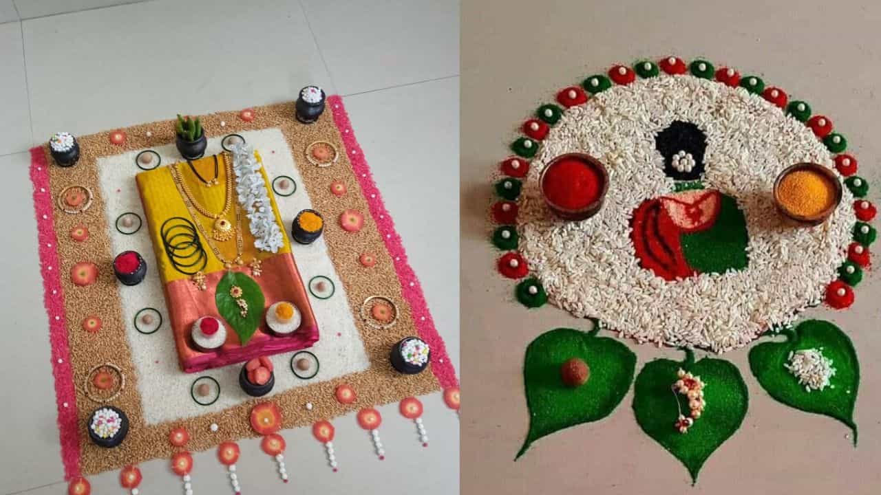 Makar Sankranti 2025: ಸಂಕ್ರಾಂತಿ ಹಬ್ಬಕ್ಕೆ ಸುಲಭವಾಗಿ ಬಿಡಿಸಬಹುದಾದ ಆಕರ್ಷಕ ರಂಗೋಲಿ ವಿನ್ಯಾಸಗಳಿವು Makar Sankranti 2025: ಸಂಕ್ರಾಂತಿ ಹಬ್ಬಕ್ಕೆ ಸುಲಭವಾಗಿ ಬಿಡಿಸಬಹುದಾದ ಆಕರ್ಷಕ ರಂಗೋಲಿ ವಿನ್ಯಾಸಗಳಿವು