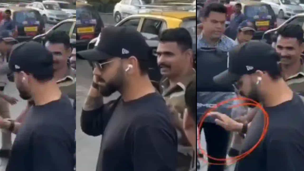 ಯೋಧನ ಸೆಲ್ಫಿ ಮನವಿಗೆ ಕೊಹ್ಲಿ ನಕಾರ; ರೋಹಿತ್ರನ್ನು ನೋಡಿ ಕಲಿರಿ ಎಂದ ಫ್ಯಾನ್ಸ್; ವಿಡಿಯೋ ವೈರಲ್ ಯೋಧನ ಸೆಲ್ಫಿ ಮನವಿಗೆ ಕೊಹ್ಲಿ ನಕಾರ; ರೋಹಿತ್ರನ್ನು ನೋಡಿ ಕಲಿರಿ ಎಂದ ಫ್ಯಾನ್ಸ್; ವಿಡಿಯೋ ವೈರಲ್