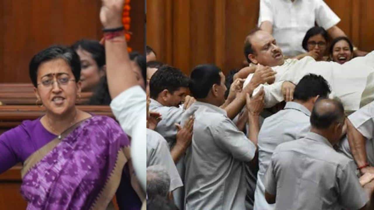 ಕರ್ಮ ರಿಟರ್ನ್ಸ್​: ಅಂದು ವಿಜೇಂದ್ರ ಗುಪ್ತಾ, ಇಂದು ಅತಿಶಿ ಸದನದಿಂದ ಹೊರಕ್ಕೆ
