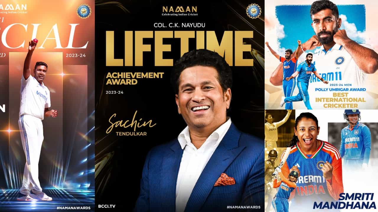 BCCI Awards: ಬುಮ್ರಾ, ಸ್ಮೃತಿಗೆ ವರ್ಷದ ಅತ್ಯುತ್ತಮ ಕ್ರಿಕೆಟರ್ ಗೌರವ; ಕ್ರಿಕೆಟ್ ದೇವರಿಗೆ ಜೀವಮಾನ ಸಾಧನೆ ಪ್ರಶಸ್ತಿ