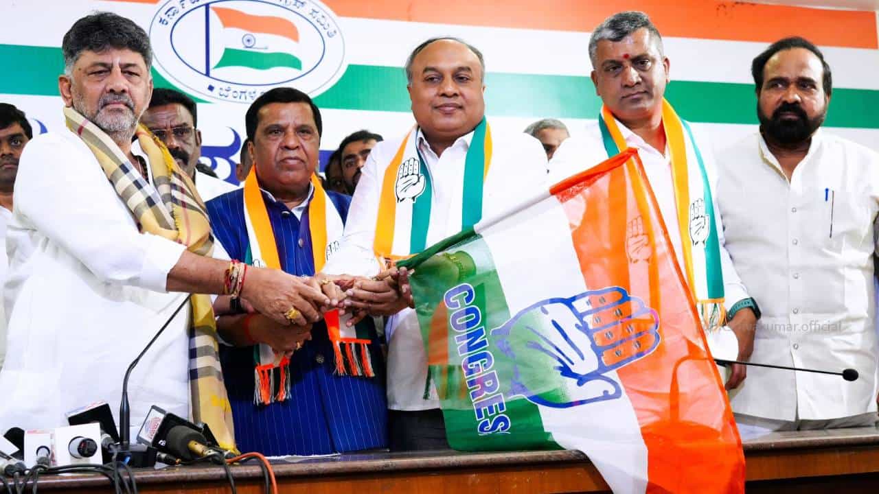 ಮಾಜಿ ಸಂಸದ ಎಲ್ಆರ್ ಶಿವರಾಮೇಗೌಡ ಕಾಂಗ್ರೆಸ್ ಸೇರ್ಪಡೆ ಮಾಜಿ ಸಂಸದ ಎಲ್ಆರ್ ಶಿವರಾಮೇಗೌಡ ಕಾಂಗ್ರೆಸ್ ಸೇರ್ಪಡೆ