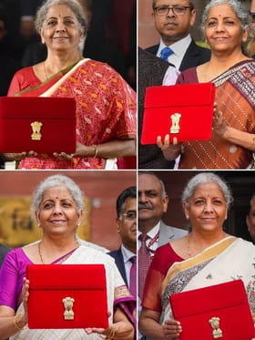 8 ಬಜೆಟ್​ 8 ಬಣ್ಣದ ಸೀರೆಗಳು; ಪ್ರತಿ ಬಾರಿ ಗಮನ ಸೆಳೆಯುವ ನಿರ್ಮಲಾ ಸೀತಾರಾಮನ್