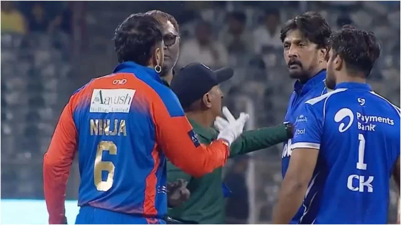 ಮೈದಾನದಲ್ಲೇ ಎದುರಾಳಿ ಜೊತೆ ವಾಗ್ವಾದಕ್ಕೆ ಇಳಿದ ಸುದೀಪ್​; ಸಮಾಧಾನ ಮಾಡಲು ದೊಡ್ಡ ಗ್ಯಾಂಗೇ ಬರಬೇಕಾಯ್ತು