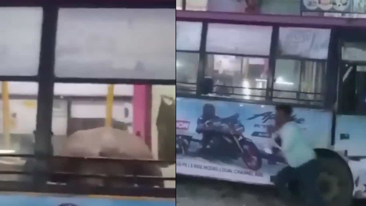 Viral: ಬಸ್ಸಿನೊಳಗೆ ನುಗ್ಗಿ ಅವಾಂತರ ಸೃಷ್ಟಿಸಿದ ಗೂಳಿ; ಎದ್ನೋ ಬಿದ್ನೋ ಅಂತ ಓಡಿ ಹೋದ ಡ್ರೈವರ್‌-ಕಂಡಕ್ಟರ್