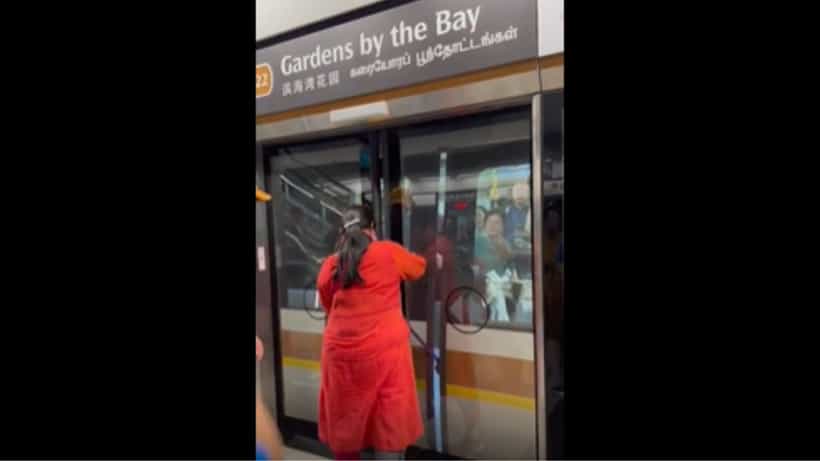 Viral: ಡೋರ್ ಕ್ಲೋಸ್ ಆಗ್ತಿದೆ ಎನ್ನುವಷ್ಟರಲ್ಲಿ ರೈಲು ಏರಲು ಮುಂದಾದ ಮಹಿಳೆ; ಮುಂದೇನಾಯ್ತು ನೋಡಿ…