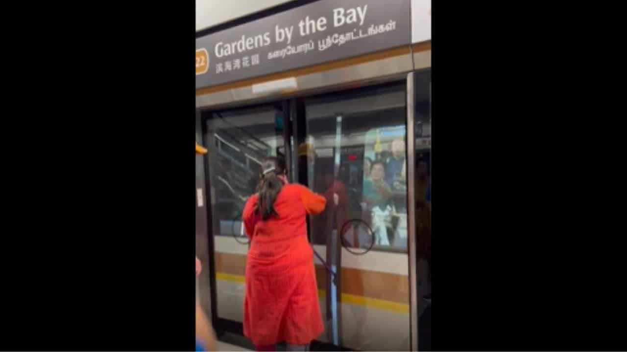 Viral: ಡೋರ್‌ ಕ್ಲೋಸ್‌ ಆಗ್ತಿದೆ ಎನ್ನುವಷ್ಟರಲ್ಲಿ ರೈಲು ಏರಲು ಮುಂದಾದ ಮಹಿಳೆ; ಮುಂದೇನಾಯ್ತು ನೋಡಿ…