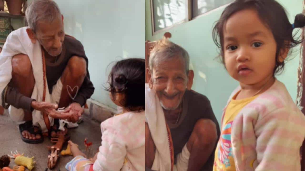 Viral: ಮರಿಮೊಮ್ಮಗಳ ಜೊತೆ ಮಕ್ಕಳಂತೆ ಆಟವಾಡಿದ ಮುತ್ತಾತ; ಹೃದಯಸ್ಪರ್ಶಿ ವಿಡಿಯೋ ವೈರಲ್‌