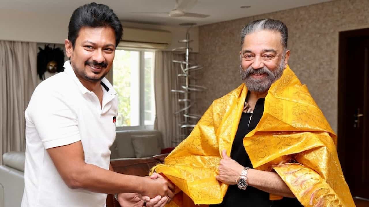 ಡಿಎಂಕೆಯಿಂದ ರಾಜ್ಯಸಭೆಗೆ ಕಮಲ್ ಹಾಸನ್ ಆಯ್ಕೆ?; ಕುತೂಹಲ ಮೂಡಿಸಿದ ಉದಯನಿಧಿ ಸ್ಟಾಲಿನ್ ಭೇಟಿ