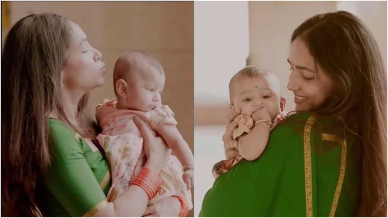 ನೇಹಾ ಗೌಡ ಮಗಳು ಶಾರದಾ ಜೊತೆ ಖುಷಿಯ ಕ್ಷಣ ಕಳೆದ ಅನುಪಮಾ ಗೌಡ