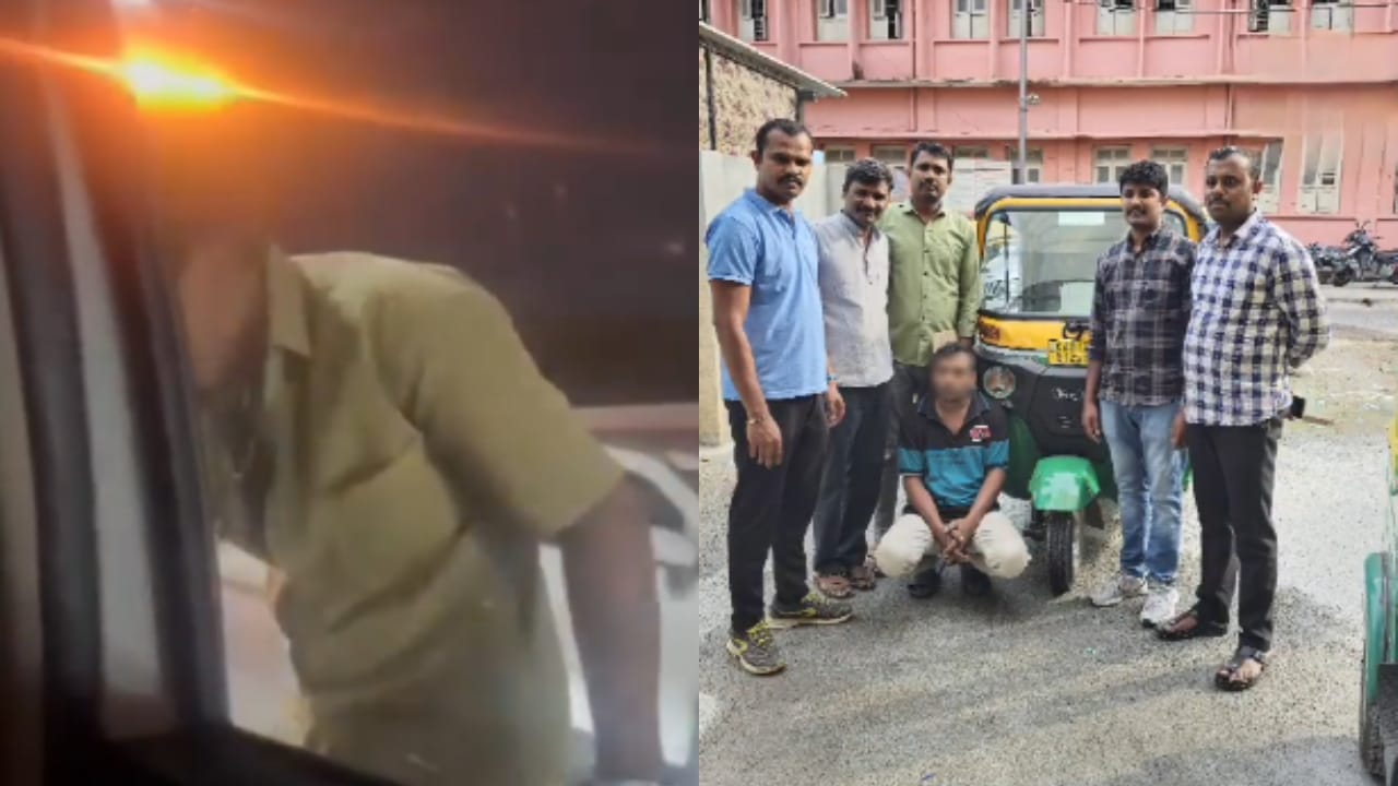 ಕಾರಿನ ಗಾಜಿಗೆ ಆಟೋ ಚಾಲಕನಿಂದ ಯದ್ವಾತದ್ವಾ ಗುದ್ದು: ವಿಡಿಯೋ ವೈರಲ್ ಬೆನ್ನಲ್ಲೇ ಆರೋಪಿ ಅರೆಸ್ಟ್