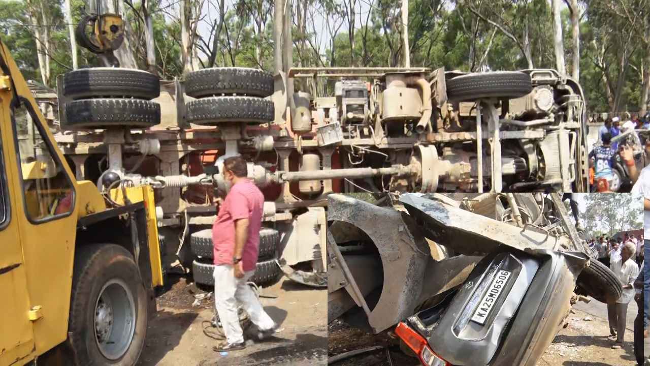 ಅಗ್ನಿಶಾಮಕ ಸಿಬ್ಬಂದಿ ಹಾಗೂ ಸಾರ್ವಜನಕರು ಸೇರಿಕೊಂಡು ಕೇವಲ 15 ನಿಮಿಷಗಳಲ್ಲೇ ರಕ್ಷಣೆ ಕಾರ್ಯಚರಣೆ ಮಾಡಿ ಕಾರಿನಲ್ಲಿದ್ದ ಇಬ್ಬರನ್ನು ಹೊರ ತೆಗೆಯುತ್ತಿದಿದ್ದಾರೆ. ಸದ್ಯ ಅವರನ್ನು ಆಸ್ಪತ್ರೆಗೆ ರವಾನಿಸಲಾಗಿದೆ.
 