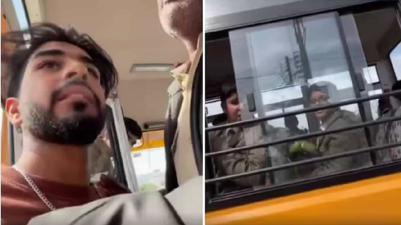 Viral: ಛಪ್ರಿ ಎಂದು ಕರೆದ ಮಕ್ಕಳು; ಶಾಲಾ ಬಸ್ಸಿನೊಳಗೆ ನುಗ್ಗಿ ವಿದ್ಯಾರ್ಥಿಗಳಿಗೆ ಹಿಗ್ಗಾಮುಗ್ಗ ಕ್ಲಾಸ್‌ ತೆಗೆದುಕೊಂಡ ಬೈಕ್‌ ಸವಾರ