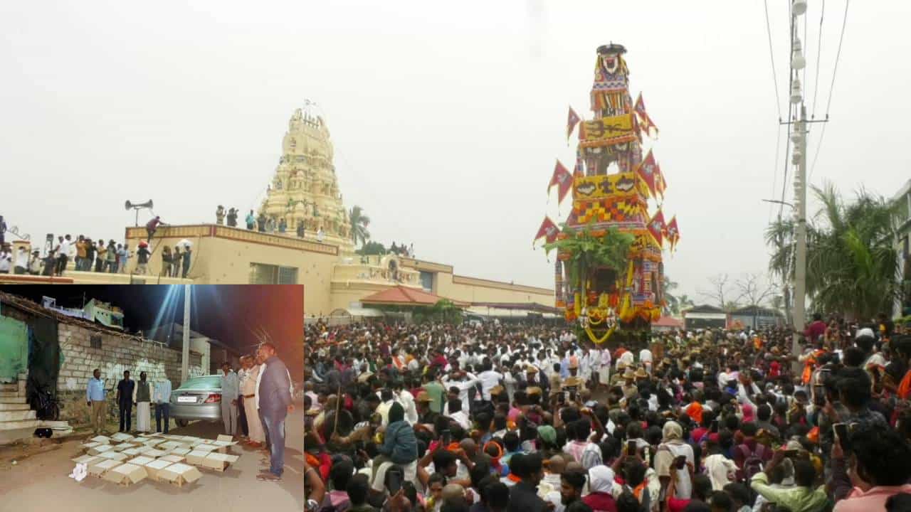77 ಮಲೆಯ ಒಡೆಯ ಮಹದೇಶ್ವರನ ಬೆಟ್ಟದಲ್ಲಿ 300 ಲೀಟರ್ ಮದ್ಯ ಜಪ್ತಿ