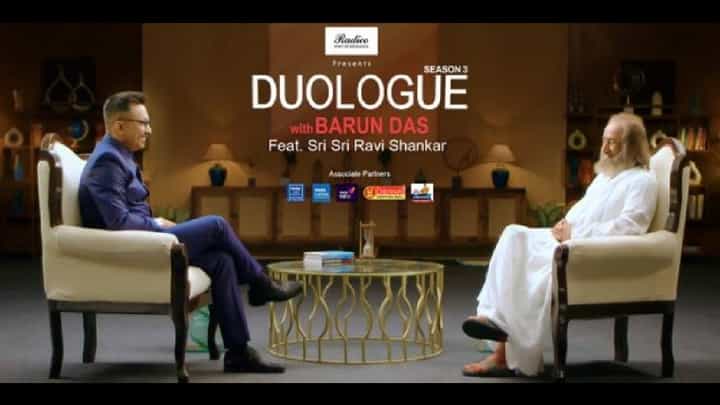 Duologue with Barun Das: ಶ್ರೀ ಶ್ರೀ ರವಿಶಂಕರ್ ಗುರೂಜಿ ಜೊತೆ ಟಿವಿ9 ನೆಟ್ವರ್ಕ್ ಎಂಡಿ ಬರುಣ್ ದಾಸ್ ಸಂವಾದ Duologue with Barun Das: ಶ್ರೀ ಶ್ರೀ ರವಿಶಂಕರ್ ಗುರೂಜಿ ಜೊತೆ ಟಿವಿ9 ನೆಟ್ವರ್ಕ್ ಎಂಡಿ ಬರುಣ್ ದಾಸ್ ಸಂವಾದ