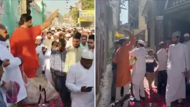 ಈದ್ ಆಚರಿಸಿ ಮಸೀದಿಯಿಂದ ಬರುತ್ತಿದ್ದ ಮುಸ್ಲಿಮರ ಮೇಲೆ ಹೂವುಗಳ ಮಳೆ ಸುರಿಸಿದ ಹಿಂದೂಗಳು ಈದ್ ಆಚರಿಸಿ ಮಸೀದಿಯಿಂದ ಬರುತ್ತಿದ್ದ ಮುಸ್ಲಿಮರ ಮೇಲೆ ಹೂವುಗಳ ಮಳೆ ಸುರಿಸಿದ ಹಿಂದೂಗಳು