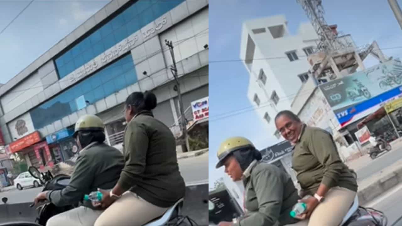 ಹೆಲ್ಮೆಟ್ ಧರಿಸದೆ ಪ್ರಯಾಣಿಸಿದ ಲೇಡಿ ಕಾನ್ಸ್ಟೇಬಲ್; ಜನರಿಗೊಂದು ನ್ಯಾಯ ನಿಮಗೊಂದು ನ್ಯಾಯಾನಾ ಹೆಲ್ಮೆಟ್ ಧರಿಸದೆ ಪ್ರಯಾಣಿಸಿದ ಲೇಡಿ ಕಾನ್ಸ್ಟೇಬಲ್; ಜನರಿಗೊಂದು ನ್ಯಾಯ ನಿಮಗೊಂದು ನ್ಯಾಯಾನಾ