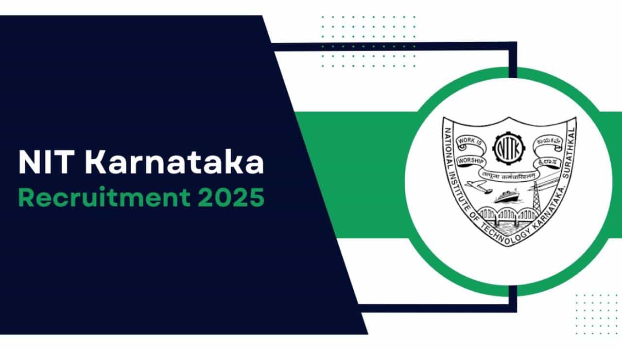 NIT Karnataka Recruitment 2025: ರಿಸರ್ಚ್ ಅಸೋಸಿಯೇಟ್ ಮತ್ತು ಪ್ರಾಜೆಕ್ಟ್ ಅಸೋಸಿಯೇಟ್ ಹುದ್ದೆಗಳಿಗೆ ನೇಮಕಾತಿ; ತಿಂಗಳಿಗೆ 79ಸಾವಿರದ ವರೆಗೂ ಸಂಬಳ NIT Karnataka Recruitment 2025: ರಿಸರ್ಚ್ ಅಸೋಸಿಯೇಟ್ ಮತ್ತು ಪ್ರಾಜೆಕ್ಟ್ ಅಸೋಸಿಯೇಟ್ ಹುದ್ದೆಗಳಿಗೆ ನೇಮಕಾತಿ; ತಿಂಗಳಿಗೆ 79ಸಾವಿರದ ವರೆಗೂ ಸಂಬಳ