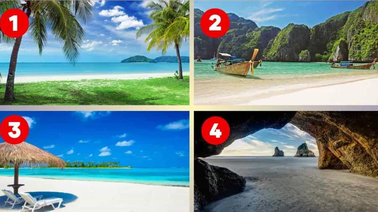 Personality Test : ಈ ಚಿತ್ರದಲ್ಲಿ ನಿಮ್ಮ ನೆಚ್ಚಿನ ಬೀಚ್ ಯಾವುದು? ಇದುವೇ ಹೇಳುತ್ತೆ ನಿಮ್ಮ ವ್ಯಕ್ತಿತ್ವ Personality Test : ಈ ಚಿತ್ರದಲ್ಲಿ ನಿಮ್ಮ ನೆಚ್ಚಿನ ಬೀಚ್ ಯಾವುದು? ಇದುವೇ ಹೇಳುತ್ತೆ ನಿಮ್ಮ ವ್ಯಕ್ತಿತ್ವ