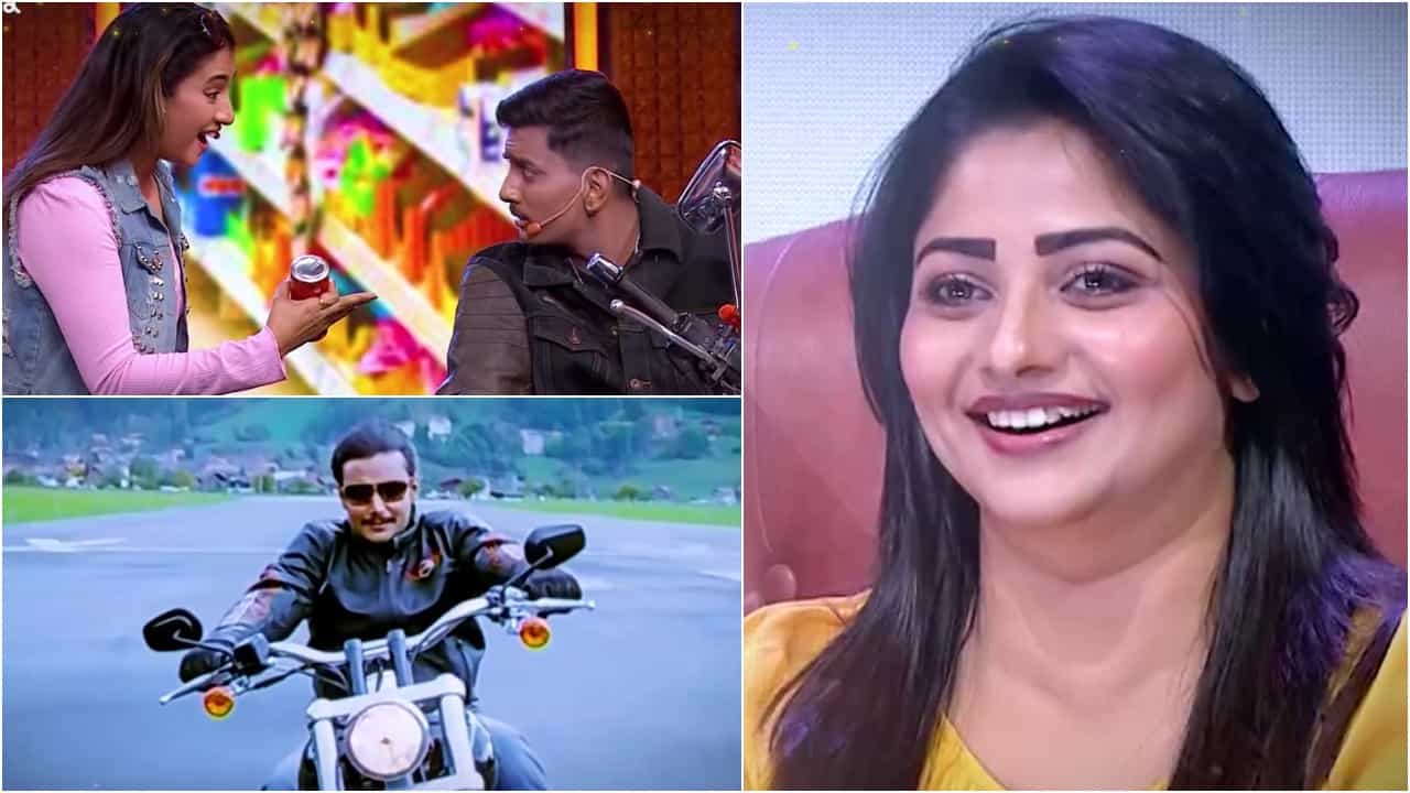 ದರ್ಶನ್ ಸ್ಟೈಲ್ ಕಾಪಿ ಮಾಡಿದ ರಕ್ಷಕ್ ಬುಲೆಟ್; ರಚಿತಾ ರಾಮ್ ಫುಲ್ ಫಿದಾ ದರ್ಶನ್ ಸ್ಟೈಲ್ ಕಾಪಿ ಮಾಡಿದ ರಕ್ಷಕ್ ಬುಲೆಟ್; ರಚಿತಾ ರಾಮ್ ಫುಲ್ ಫಿದಾ