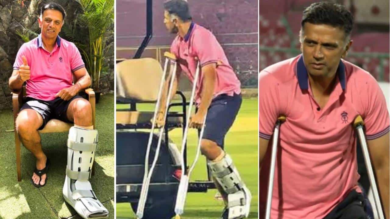 Rahul Dravid: ಕಾಲಿಗೆ ಪ್ಲಾಸ್ಟರ್, ವೀಲ್‌ಚೇರ್‌ನಲ್ಲೇ ತರಬೇತಿ: ರಾಹುಲ್ ದ್ರಾವಿಡ್‌ಗೆ ಏನಾಯಿತು?