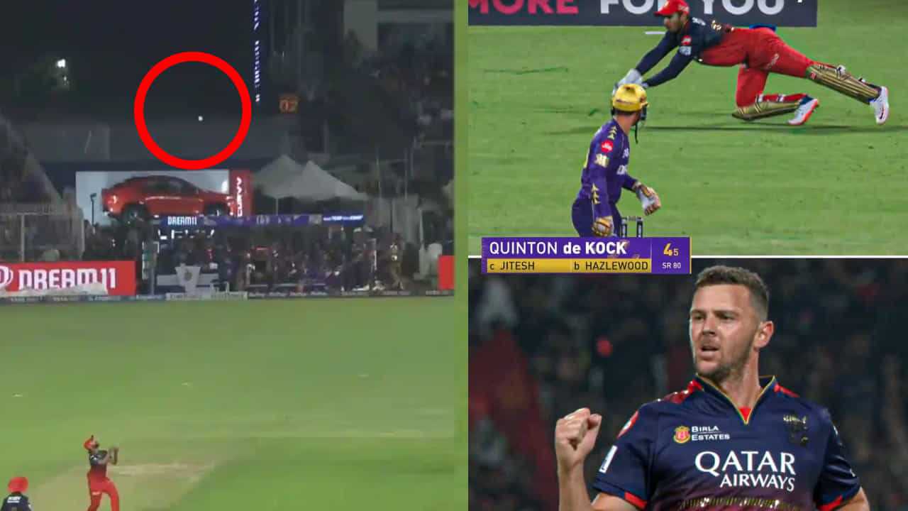 RCB vs KKR: ಫೋರ್, ಕ್ಯಾಚ್ ಡ್ರಾಪ್, ವಿಕೆಟ್; ಮೊದಲ ಓವರ್ನಲ್ಲೇ ಮ್ಯಾಜಿಕ್ ತೋರಿಸಿದ ಆರ್ಸಿಬಿ RCB vs KKR: ಫೋರ್, ಕ್ಯಾಚ್ ಡ್ರಾಪ್, ವಿಕೆಟ್; ಮೊದಲ ಓವರ್ನಲ್ಲೇ ಮ್ಯಾಜಿಕ್ ತೋರಿಸಿದ ಆರ್ಸಿಬಿ