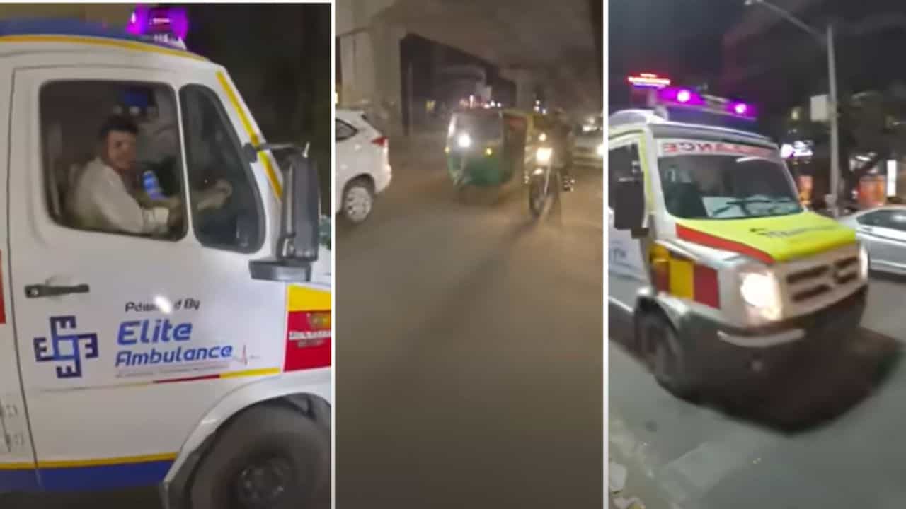 ಆಂಬ್ಯುಲೆನ್ಸ್‌ಗೆ ದಾರಿ ಮಾಡಿಕೊಡುವ ಸಲುವಾಗಿ ಸಂಚಾರ ನಿಯಮ ಉಲ್ಲಂಘಿಸಿದ ಯುಟ್ಯೂಬರ್; ವ್ಯಾಪಕ ಶ್ಲಾಘನೆ
