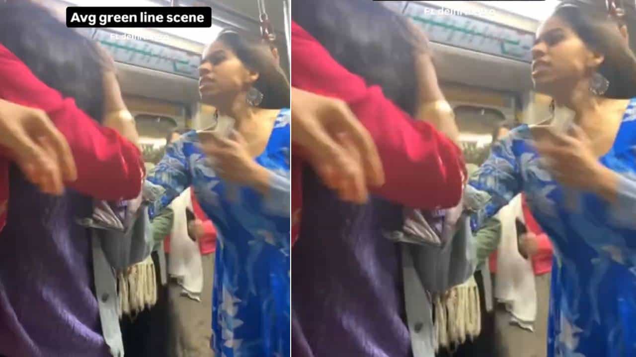 Viral: ದೆಹಲಿ ಮೆಟ್ರೋದಲ್ಲಿ ಮಹಿಳಾ ಪ್ರಯಾಣಿಕರ ಜಡೆ ಜಗಳ; ವೈರಲ್ ಆಯ್ತು ವಿಡಿಯೋ Viral: ದೆಹಲಿ ಮೆಟ್ರೋದಲ್ಲಿ ಮಹಿಳಾ ಪ್ರಯಾಣಿಕರ ಜಡೆ ಜಗಳ; ವೈರಲ್ ಆಯ್ತು ವಿಡಿಯೋ