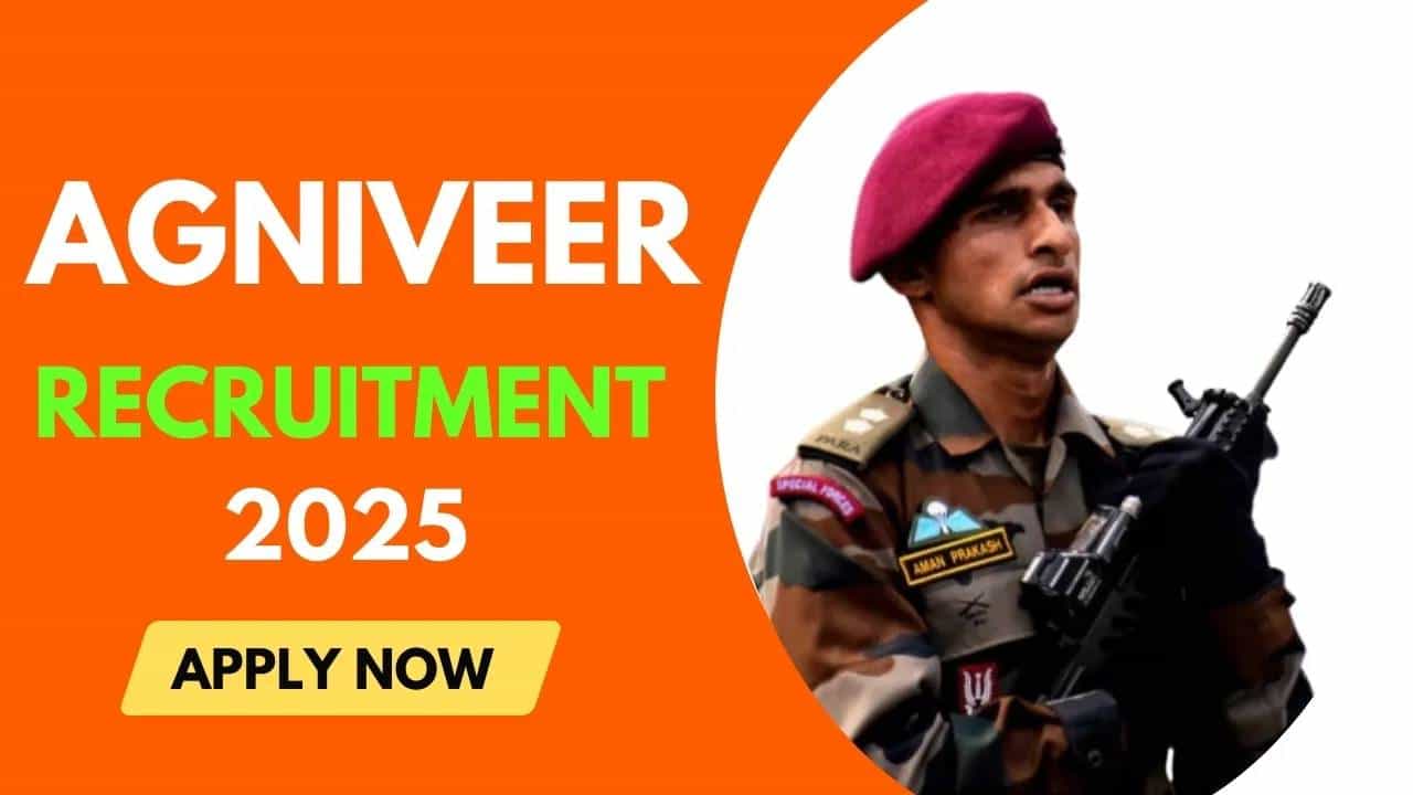 Agniveer Recruitment 2025: ಅಗ್ನಿವೀರ್ ನೇಮಕಾತಿಗೆ ಅರ್ಜಿ ಸಲ್ಲಿಸುವ ಕೊನೆಯ ದಿನಾಂಕ ವಿಸ್ತರಣೆ Agniveer Recruitment 2025: ಅಗ್ನಿವೀರ್ ನೇಮಕಾತಿಗೆ ಅರ್ಜಿ ಸಲ್ಲಿಸುವ ಕೊನೆಯ ದಿನಾಂಕ ವಿಸ್ತರಣೆ