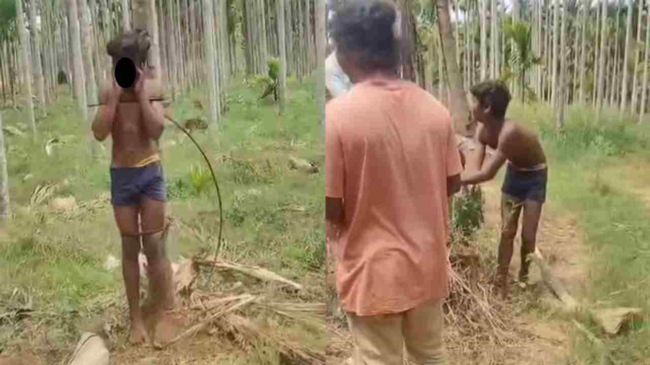 ದಾವಣಗೆರೆಯಲ್ಲೊಂದು ಅಮಾನುಷ ಕೃತ್ಯ: ಮರಕ್ಕೆ ಕಟ್ಟಿ ಗುಪ್ತಾಂಗಕ್ಕೆ ಇರುವೆ ಬಿಟ್ಟು ಚಿತ್ರಹಿಂಸೆ ದಾವಣಗೆರೆಯಲ್ಲೊಂದು ಅಮಾನುಷ ಕೃತ್ಯ: ಮರಕ್ಕೆ ಕಟ್ಟಿ ಗುಪ್ತಾಂಗಕ್ಕೆ ಇರುವೆ ಬಿಟ್ಟು ಚಿತ್ರಹಿಂಸೆ