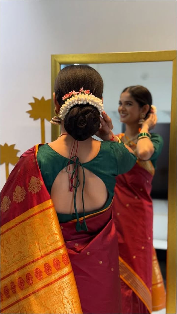 ರವಿವರ್ಮ ಪೇಂಟಿಂಗ್ ರೀತಿ ಕಾಣಿಸಿಕೊಂಡ ಚೈತ್ರಾ ಕುಂದಾಪುರ.