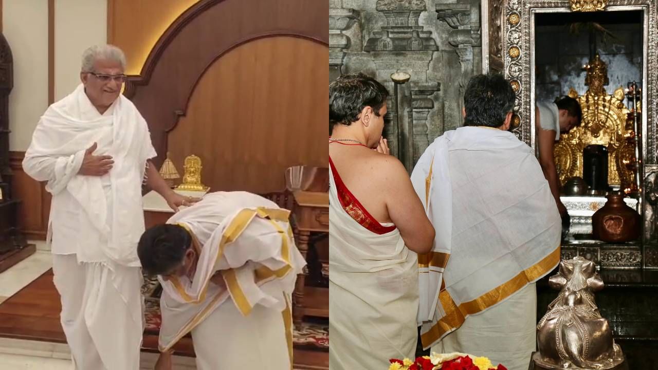ಧರ್ಮಸ್ಥಳ ಮಂಜುನಾಥ, ವೀರೇಂದ್ರ ಹೆಗ್ಗಡೆಯವರ ಆಶಿರ್ವಾದ ಪಡೆದ ಡಿಕೆ ಶಿವಕುಮಾರ್