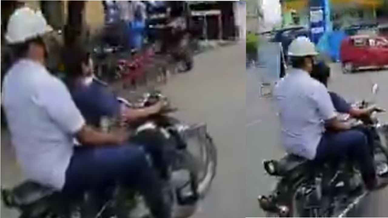 ಬೆಂಗಳೂರಿನಲ್ಲಿ ರಾಯಲ್ ಎನ್ಫೀಲ್ಡ್ ಬುಲೆಟ್ ಓಡಿಸಿದ ಪುಟ್ಟ ಬಾಲಕ: ವಿಡಿಯೋ ವೈರಲ್