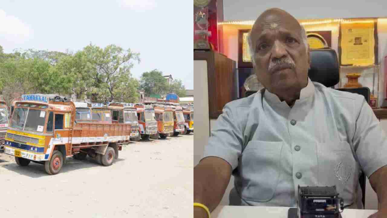 ಘೋಷಣೆಯಂತೆ ಲಾರಿ ಮುಷ್ಕರ ನಿಶ್ಚಿತ: ಸರ್ಕಾರ ಕರೆದರೆ ಮಾತುಕತೆಗೆ ಸಿದ್ಧವೆಂದ ಅಧ್ಯಕ್ಷ ಷಣ್ಮುಗಪ್ಪ