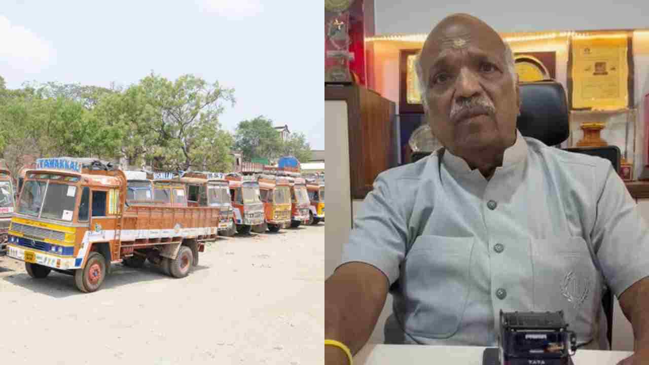 ಘೋಷಣೆಯಂತೆ ಲಾರಿ ಮುಷ್ಕರ ನಿಶ್ಚಿತ: ಸರ್ಕಾರ ಕರೆದರೆ ಮಾತುಕತೆಗೆ ಸಿದ್ಧವೆಂದ ಅಧ್ಯಕ್ಷ ಷಣ್ಮುಗಪ್ಪ