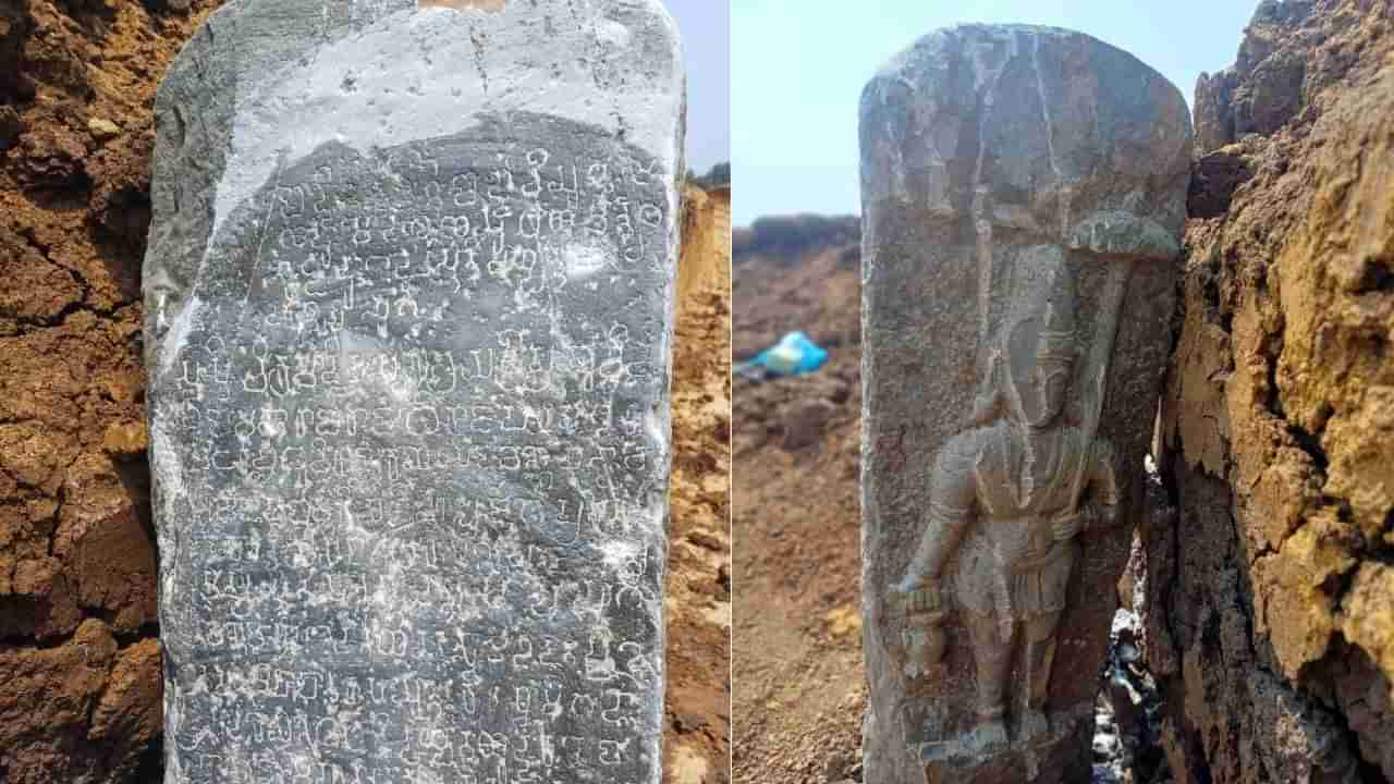 ದಾವಣಗೆರೆಯ ಮಾದಾಪುರ ಕೆರೆಯಲ್ಲಿ ಬಾದಾಮಿ ಚಾಲುಕ್ಯರ ಕಾಲದ ಶಿಲಾಶಾಸನ ಪತ್ತೆ