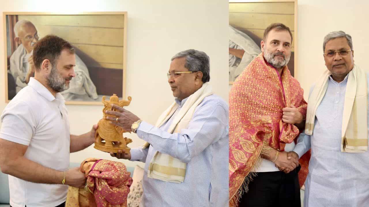 ರಾಹುಲ್ ಗಾಂಧಿ, ಸಿದ್ದರಾಮಯ್ಯ 30 ನಿಮಿಷ ಮಾತುಕತೆ: ಹನಿಟ್ರ್ಯಾಪ್ ಬಗ್ಗೆ ಸುದೀರ್ಘ ಚರ್ಚೆ