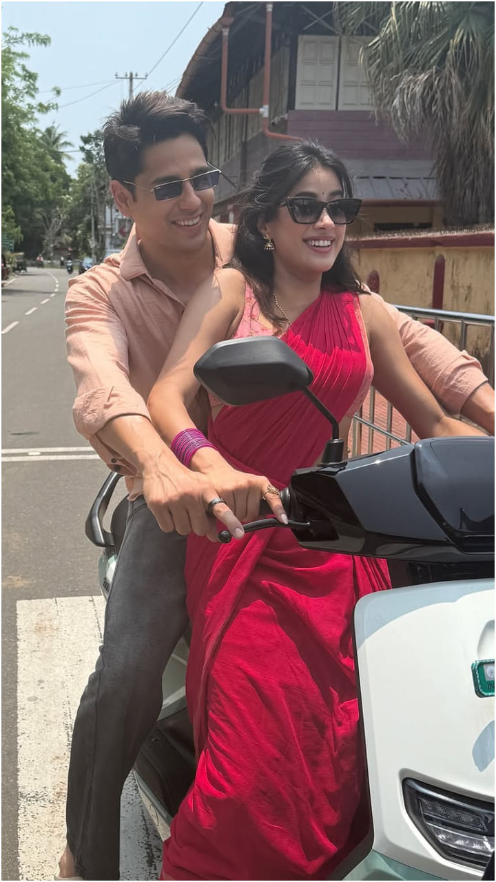 ಚಿತ್ರೀಕರಣದ ನಡುವೆ ಸಿದ್ದಾರ್ಥ್ ಮತ್ತು ಜಾನ್ವಿ ಕಪೂರ್ ಮೋಜು ಮಾಡಿದ್ದಾರೆ.