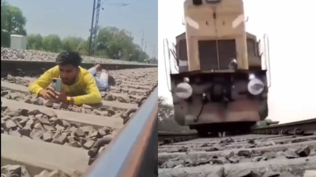 Viral : ರೈಲ್ವೆ ಹಳಿ ಮೇಲೆ ಮಲಗಿ ರೀಲ್ಸ್ ಮಾಡಲು ಹೋದ ಯುವಕ, ಮುಂದೇನಾಯ್ತು ನೋಡಿ