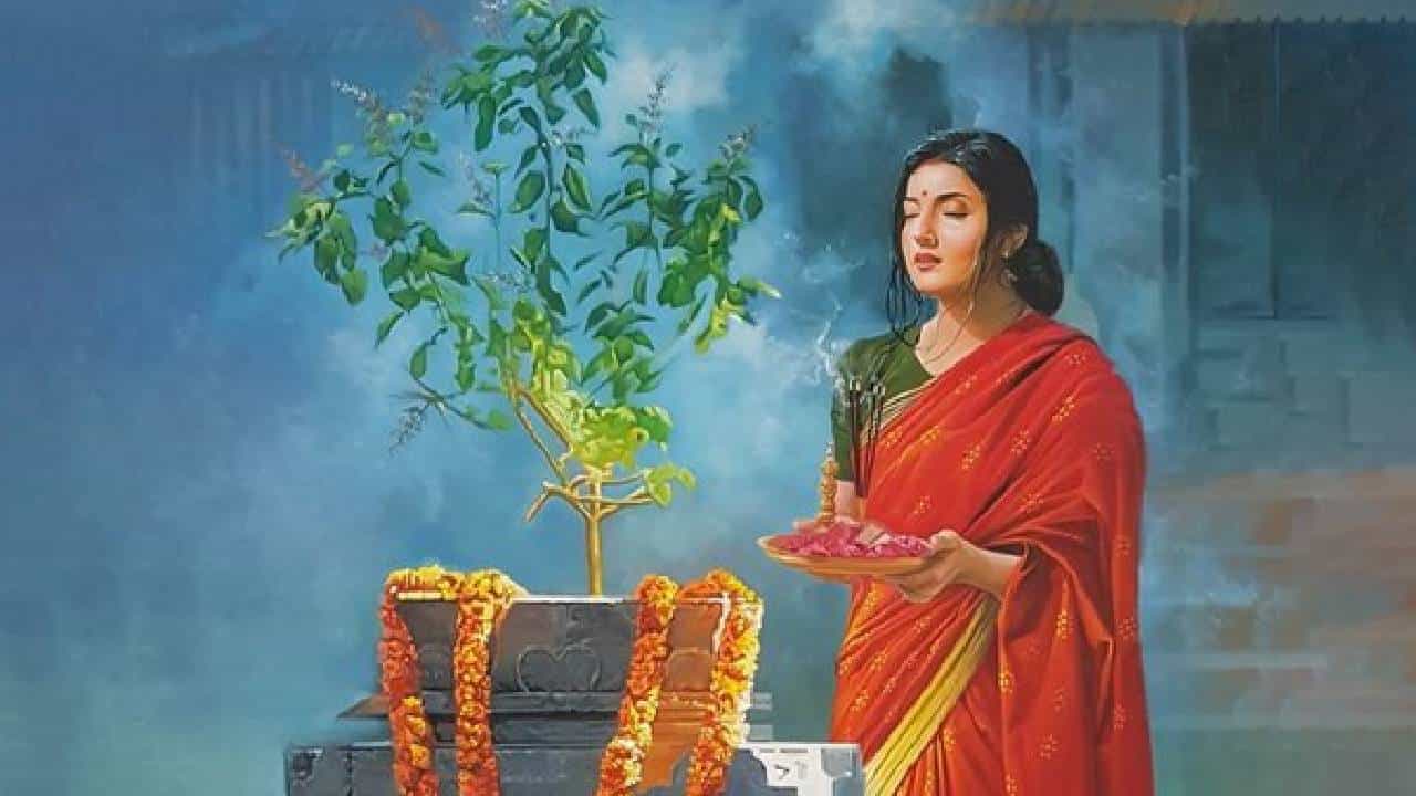 Tulsi Puja: ತುಳಸಿ ಗಿಡದ ಮುಂದೆ ದೀಪ ಹಚ್ಚುವುದೇಕೆ? ಆಧ್ಯಾತ್ಮಿಕ ಹಿನ್ನೆಲೆ ಇಲ್ಲಿದೆ