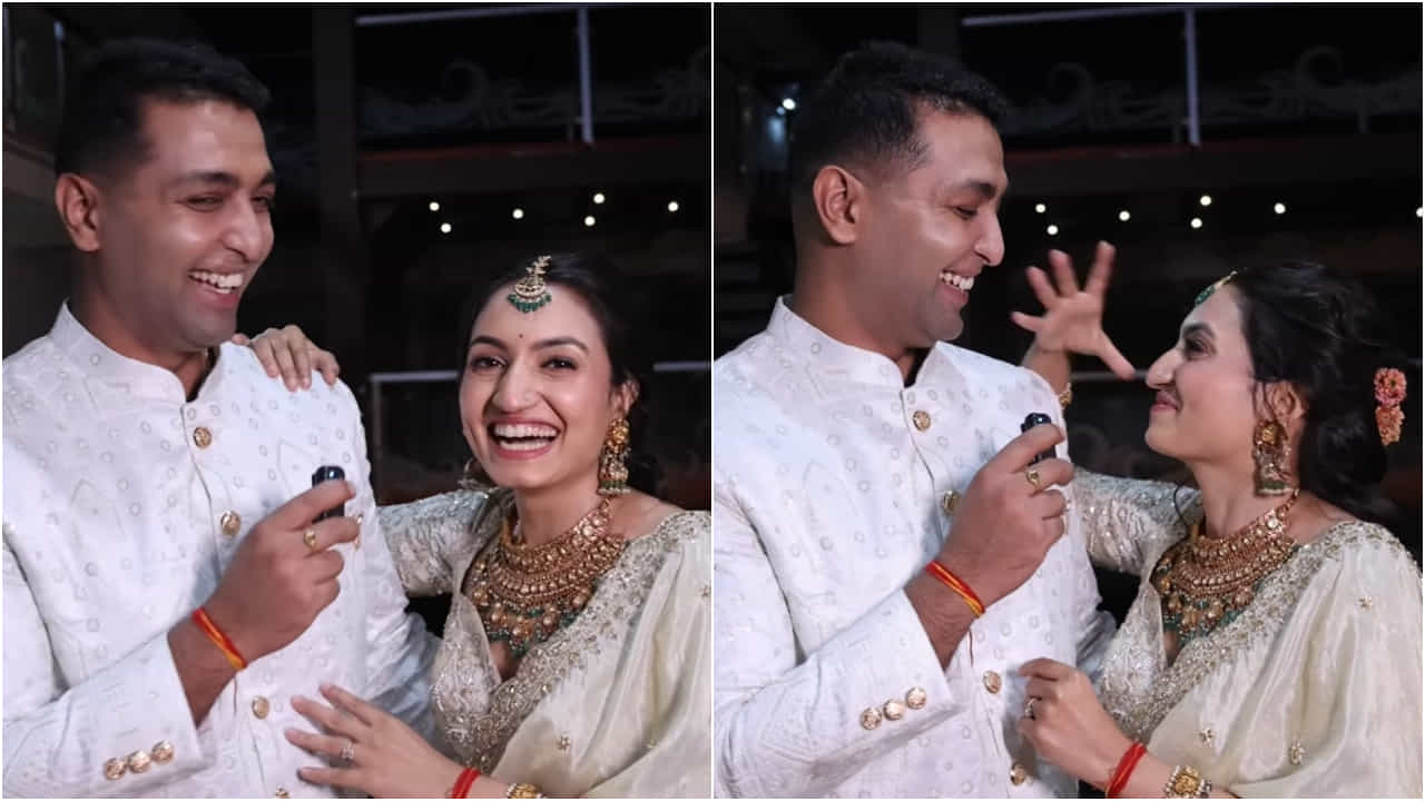 ಭಾವಿ ಪತ್ನಿ ವೈಷ್ಣವಿಗಾಗಿ ಕನ್ನಡ ಕಲಿತು ಮಾತನಾಡಿದ ಅನುಕೂಲ್; ಎಷ್ಟು ಕ್ಯೂಟ್ ನೋಡಿ ಭಾವಿ ಪತ್ನಿ ವೈಷ್ಣವಿಗಾಗಿ ಕನ್ನಡ ಕಲಿತು ಮಾತನಾಡಿದ ಅನುಕೂಲ್; ಎಷ್ಟು ಕ್ಯೂಟ್ ನೋಡಿ