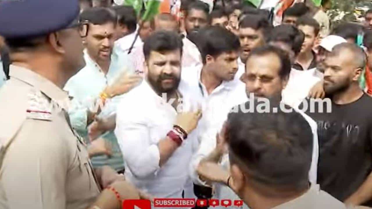 ನ್ಯಾಶನಲ್ ಹೆರಾಲ್ಡ್ ಪ್ರಕರಣ: ಇಡಿ ಕಚೇರಿ ಮುಂದೆ ಪ್ರತಿಭಟನೆ ನಡೆಸಿದ ಕಾಂಗ್ರೆಸ್ ಕಾರ್ಯಕರ್ತರು ಪೊಲೀಸ್ ವಶಕ್ಕೆ
