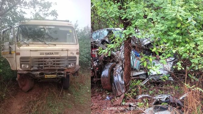 ಬಳ್ಳಾರಿಯಲ್ಲಿ ಭೀಕರ ರಸ್ತೆ ಅಪಘಾತ: ಸ್ಥಳದಲ್ಲೇ ನಾಲ್ವರು ದುರ್ಮರಣ ಬಳ್ಳಾರಿಯಲ್ಲಿ ಭೀಕರ ರಸ್ತೆ ಅಪಘಾತ: ಸ್ಥಳದಲ್ಲೇ ನಾಲ್ವರು ದುರ್ಮರಣ