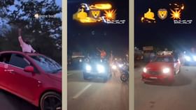 ಅತ್ಯಾಚಾರ ಕೇಸ್: ಬೇಲ್ ಸಿಕ್ಕ ಖುಷಿಯಲ್ಲಿ ಆರೋಪಿಗಳಿಂದ ರೋಡ್​ ಶೋ