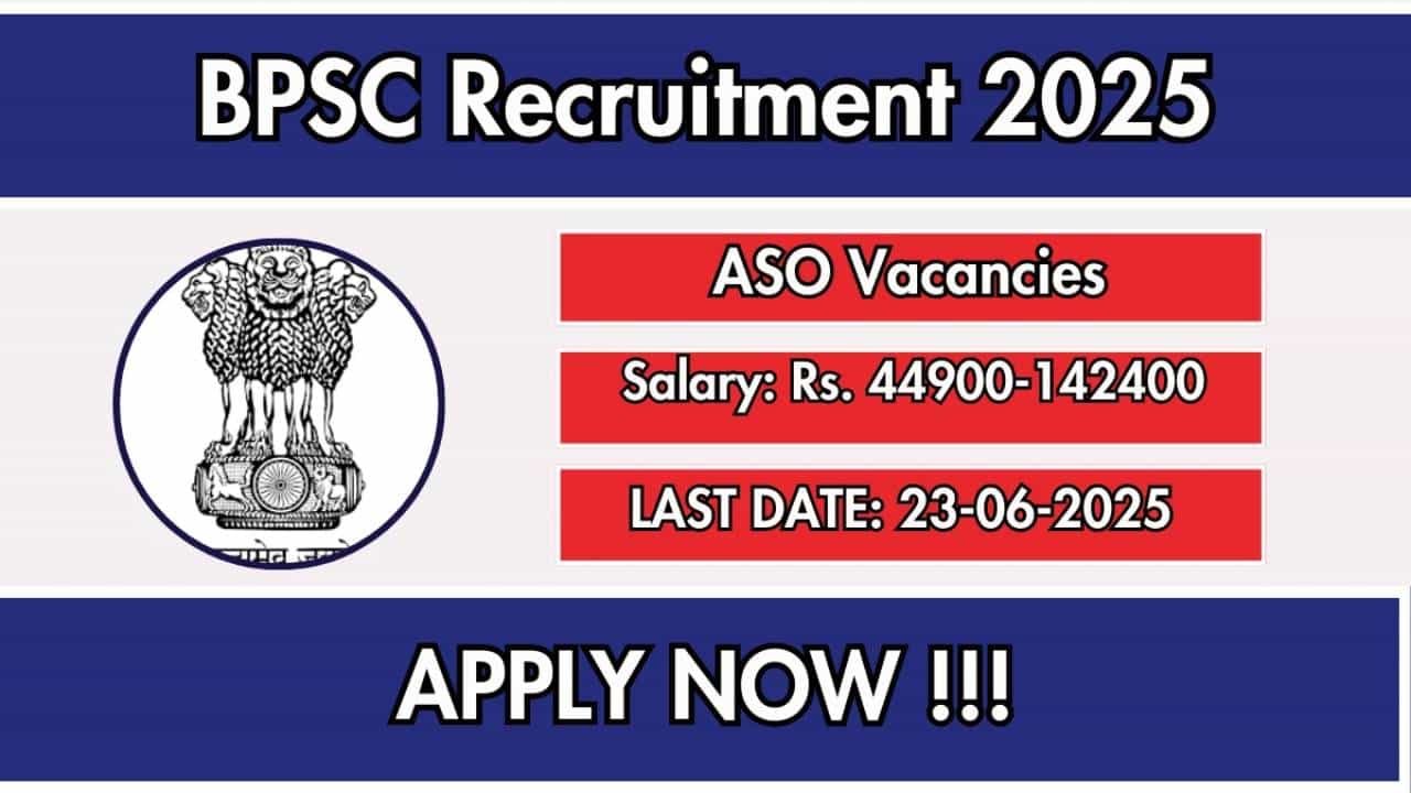 BPSC Recruitment 2025: ಪದವೀಧರರಿಗೆ ಇಲ್ಲಿದೆ ಸರ್ಕಾರಿ ಉದ್ಯೋಗವಕಾಶ, 1.42 ಲಕ್ಷ ರೂ.ವರೆಗೆ ಸಂಬಳ BPSC Recruitment 2025: ಪದವೀಧರರಿಗೆ ಇಲ್ಲಿದೆ ಸರ್ಕಾರಿ ಉದ್ಯೋಗವಕಾಶ, 1.42 ಲಕ್ಷ ರೂ.ವರೆಗೆ ಸಂಬಳ
