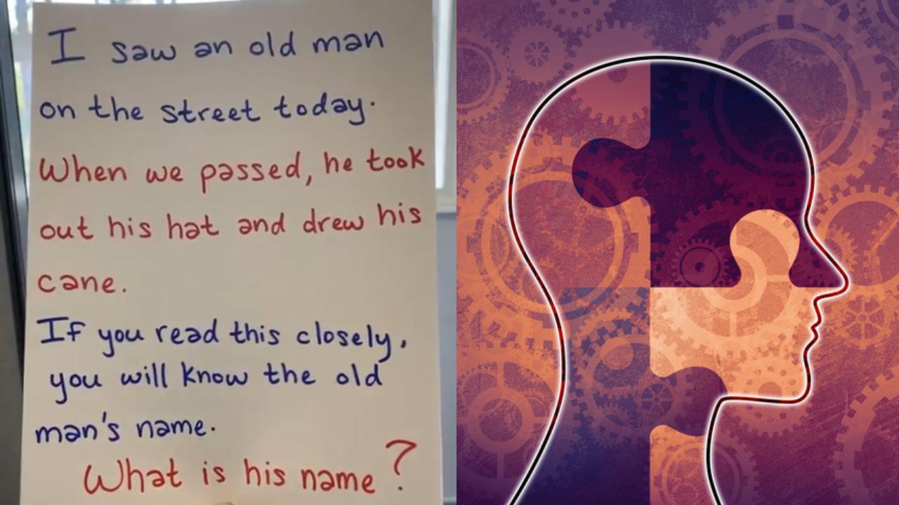 Brain Teaser : ನಿಮ್ಮ ಬುದ್ಧಿವಂತಿಕೆಗೊಂದು ಸವಾಲ್, ಈ ಪ್ರಶ್ನೆಯಲ್ಲೇ ಅಡಗಿದೆ ವೃದ್ಧನ ಹೆಸರು, ಈ ವ್ಯಕ್ತಿಯ ಹೆಸರು ಏನೆಂದು ಹೇಳಬಲ್ಲಿರಾ? Brain Teaser : ನಿಮ್ಮ ಬುದ್ಧಿವಂತಿಕೆಗೊಂದು ಸವಾಲ್, ಈ ಪ್ರಶ್ನೆಯಲ್ಲೇ ಅಡಗಿದೆ ವೃದ್ಧನ ಹೆಸರು, ಈ ವ್ಯಕ್ತಿಯ ಹೆಸರು ಏನೆಂದು ಹೇಳಬಲ್ಲಿರಾ?
