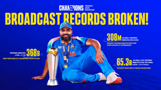 ಐಸಿಸಿ ಈವೆಂಟ್​​ಗಳಲ್ಲೇ ಅತಿ ಹೆಚ್ಚು ವೀಕ್ಷಣೆ; ದಾಖಲೆ ಬರೆದ 2025 ರ ಚಾಂಪಿಯನ್ಸ್ ಟ್ರೋಫಿ