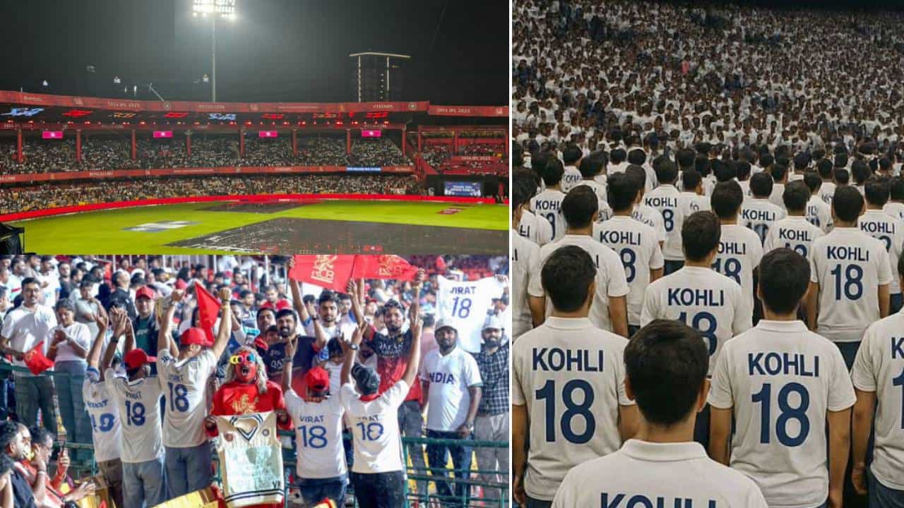 Virat Kohli: ಬಿಳಿ ಜೆರ್ಸಿಗಳಿಂದ ತುಂಬಿ ತುಳುಕಿದ ಚಿನ್ನಸ್ವಾಮಿ: ಇದು ವಿರಾಟ್ ಕೊಹ್ಲಿಗೆ ಅಭಿಮಾನಿಗಳ ಗೌರವ