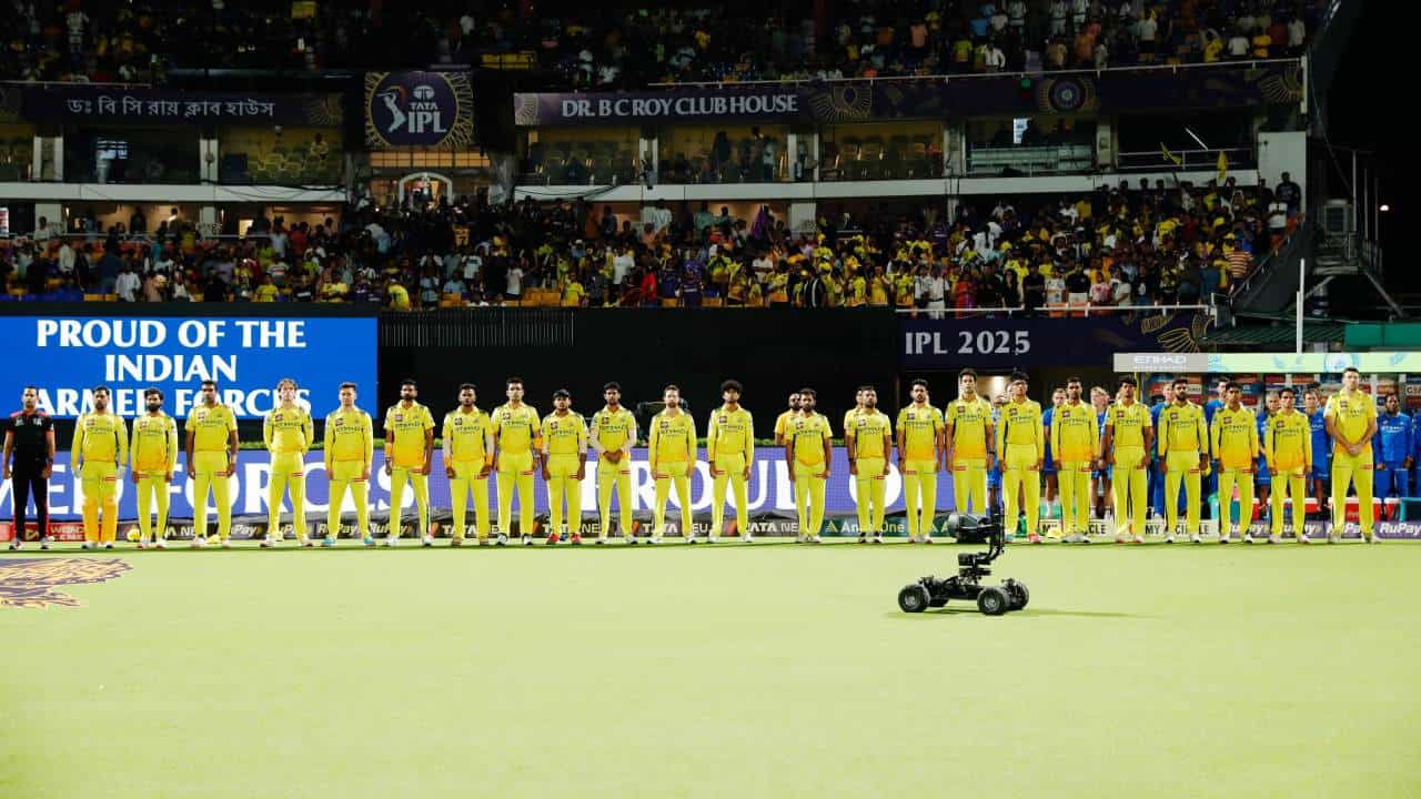 KKR vs CSK, IPL 2025: ಆಪರೇಷನ್ ಸಿಂಧೂರ್: ಈಡನ್ ಗಾರ್ಡನ್ಸ್ನಲ್ಲಿ ರಾಷ್ಟ್ರಗೀತೆ, ಭಾರತ್ ಮಾತಾ ಕಿ ಜೈ ಘೋಷಣೆ KKR vs CSK, IPL 2025: ಆಪರೇಷನ್ ಸಿಂಧೂರ್: ಈಡನ್ ಗಾರ್ಡನ್ಸ್ನಲ್ಲಿ ರಾಷ್ಟ್ರಗೀತೆ, ಭಾರತ್ ಮಾತಾ ಕಿ ಜೈ ಘೋಷಣೆ