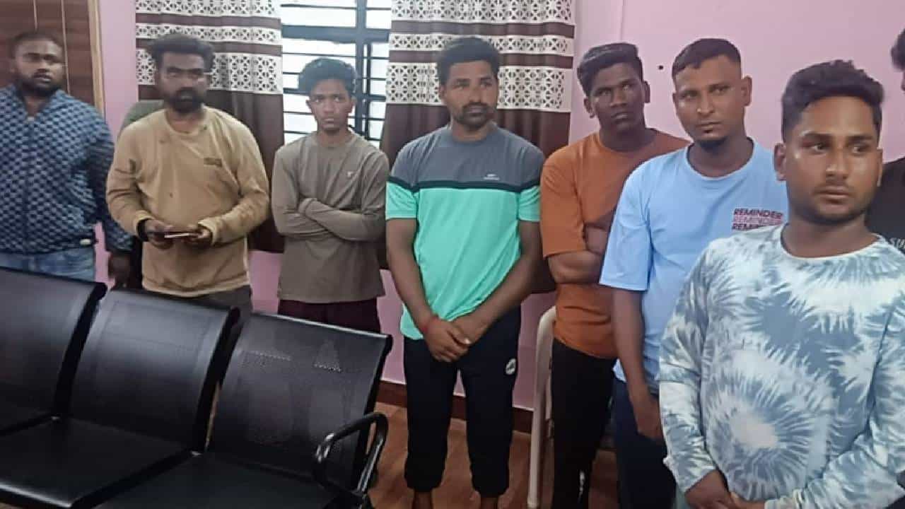 ದಾವಣಗೆರೆ ರೌಡಿಶೀಟರ್​ ಸಂತೋಷ್​ ​ಹತ್ಯೆ ಪ್ರಕರಣ: ಆರೋಪಿಗಳು ಪೊಲೀಸರ ಮುಂದೆ ಶರಣು